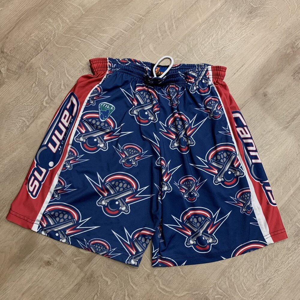 Fit 2 Win Boston Cannons MLL Major League Lacrosse Shorts Men's Small S PLL Lax